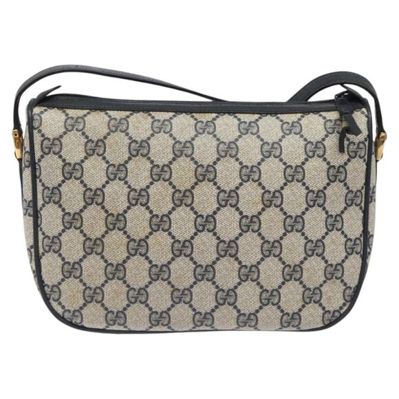 GUCCI GG Supreme Sherry Line Shoulder Bag PVC Beige Gold 02 14 032 Auth - Picture 3 of 16
